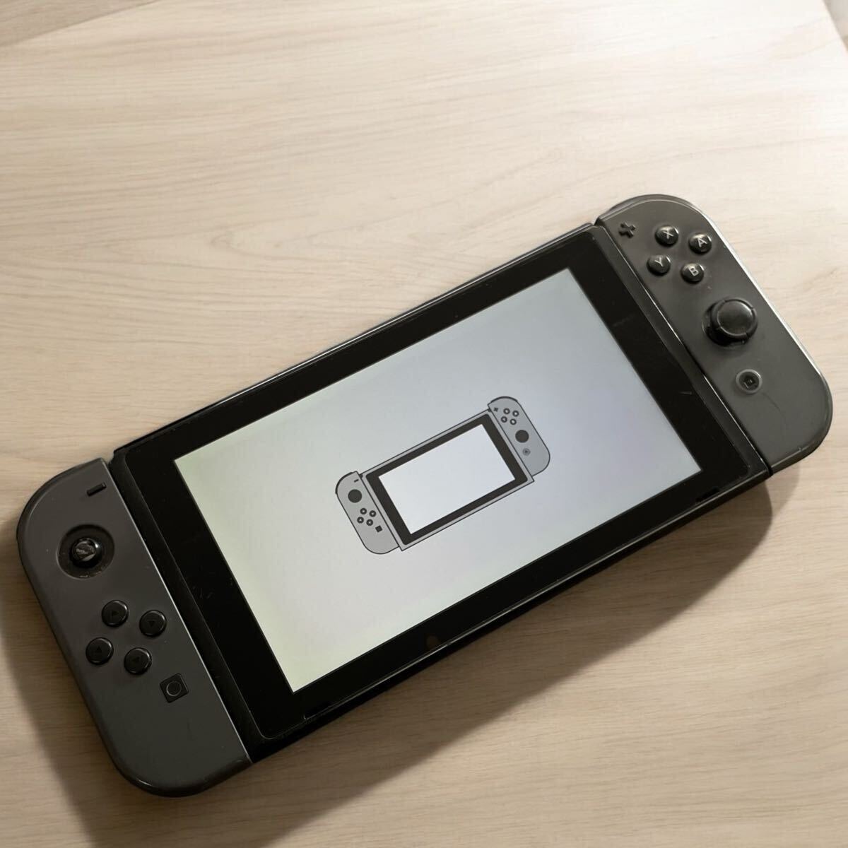 ○B0118A 任天堂 Nintendo Switch 本体 初期化済み 動作確認済み グレー ニンテンドースイッチ本体 訳有り ジャンク扱い 自宅保管