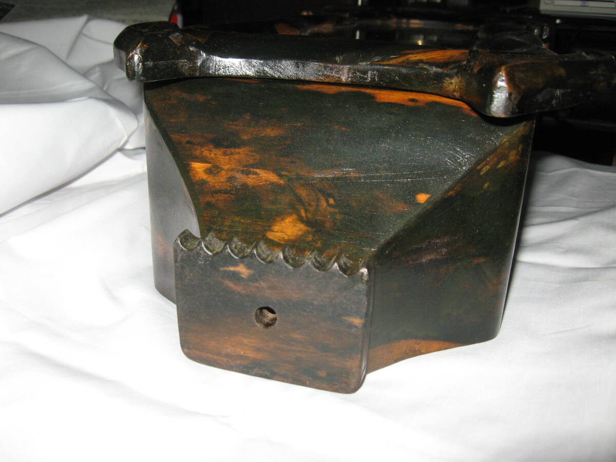 ユンハンス黒柿ヴァイオリン型時計　作動品_10