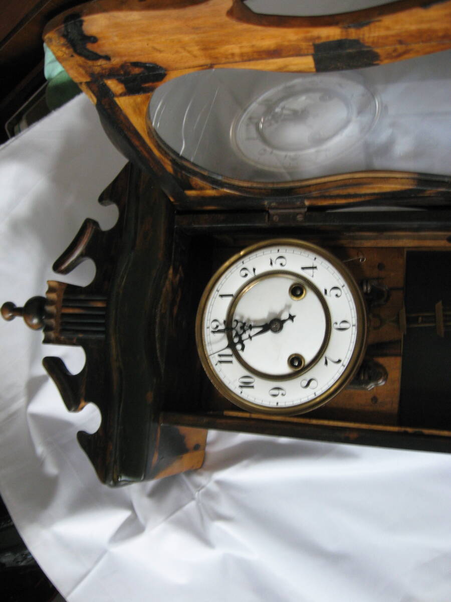 ユンハンス黒柿ヴァイオリン型時計　作動品_3