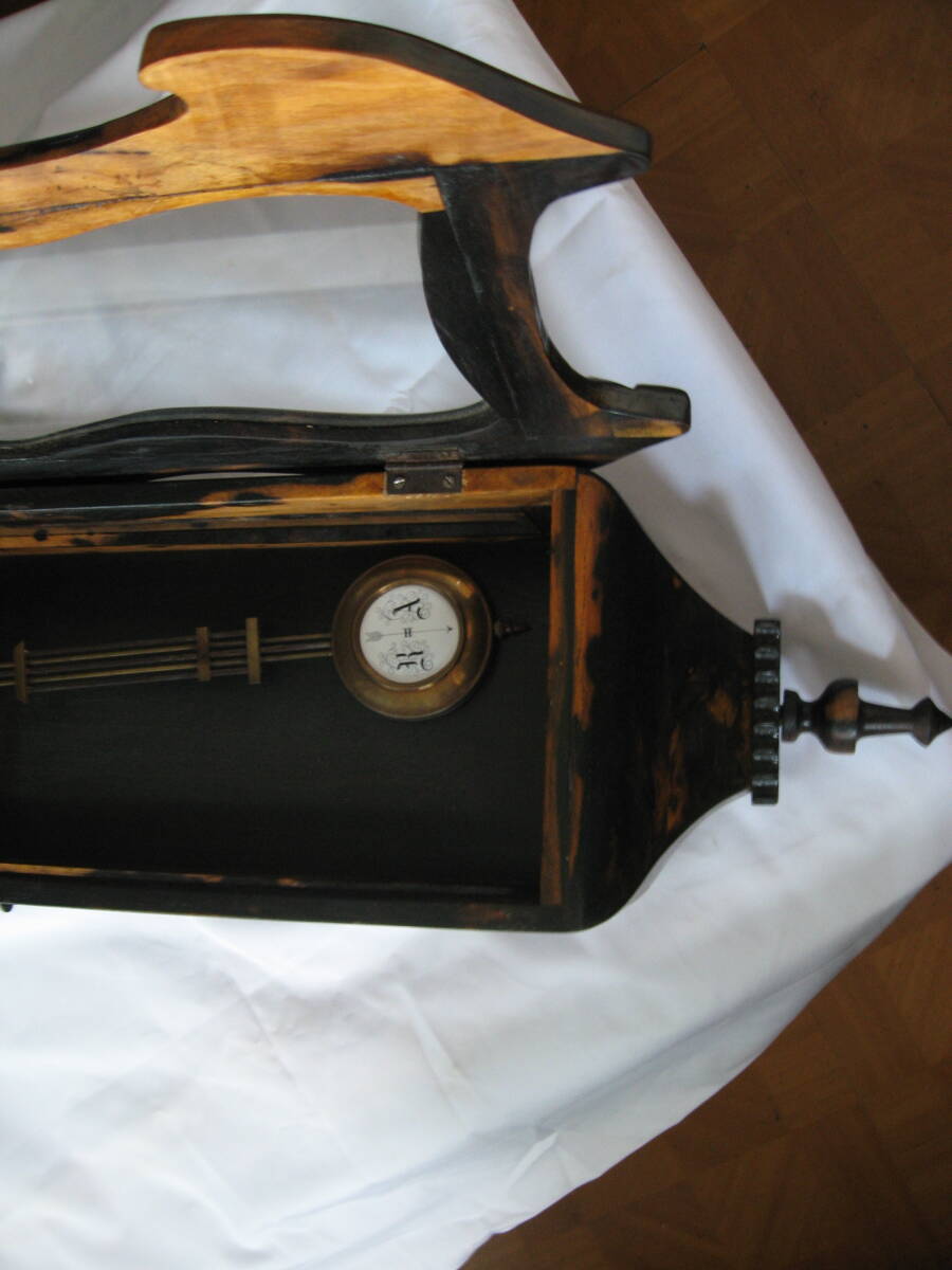 ユンハンス黒柿ヴァイオリン型時計　作動品_4