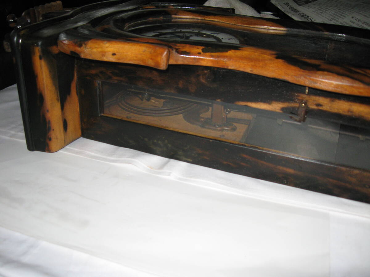 ユンハンス黒柿ヴァイオリン型時計　作動品_7