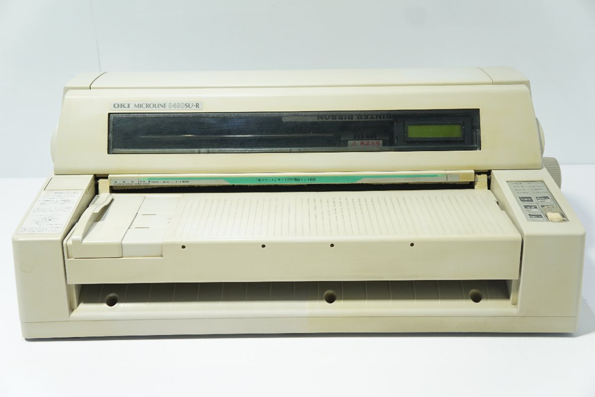160☆OKI MICROLINE 高速水平ドットインパクトプリンタ 8480SU-R☆3T