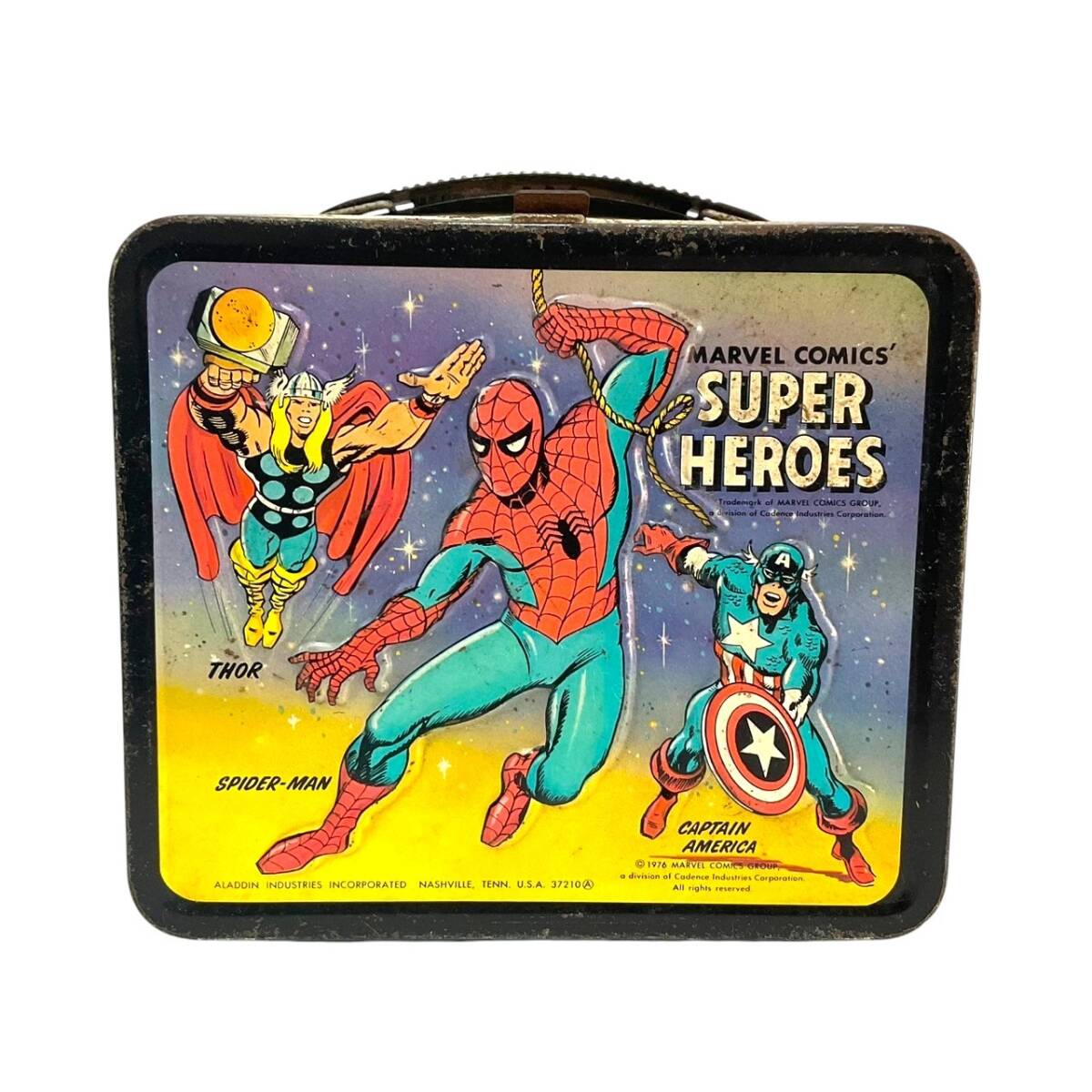 C3. 1976年製 ランチボックス スーパーヒーロー マーベル（アメリカ製