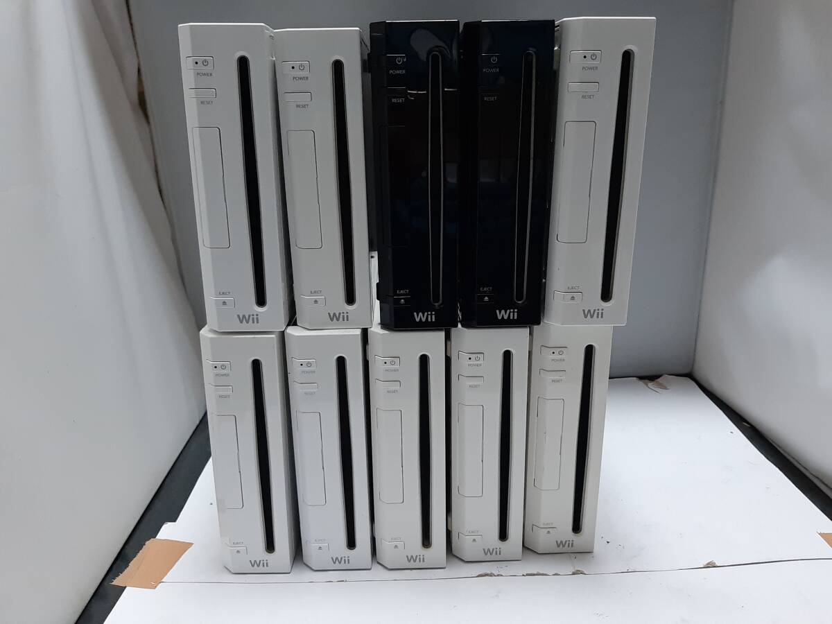 通電OK】wii 本体 白黒 本体のみ 10台セット早い者勝ち 0001271 Wii 本体