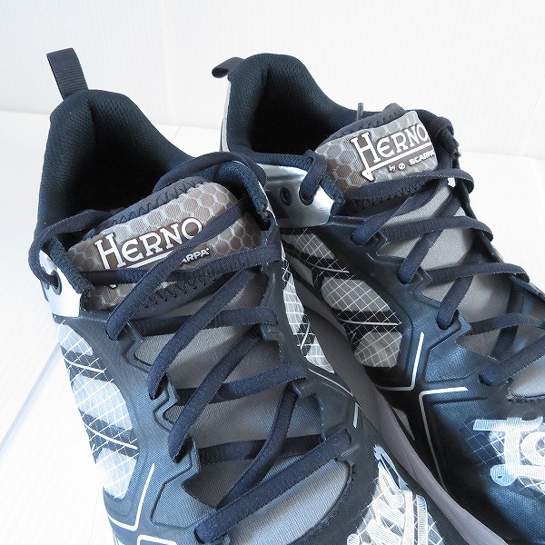 #ans ヘルノラミナー スカルパ HERNO Laminar SCARPA スニーカー 27.1 ETEREO 9200 黒 白 シルバー ...