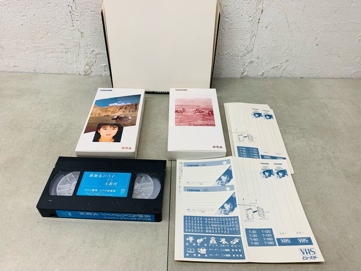 b0105-39☆ VHS 薬師丸ひろ子・イン大黄河 メイキング オブ