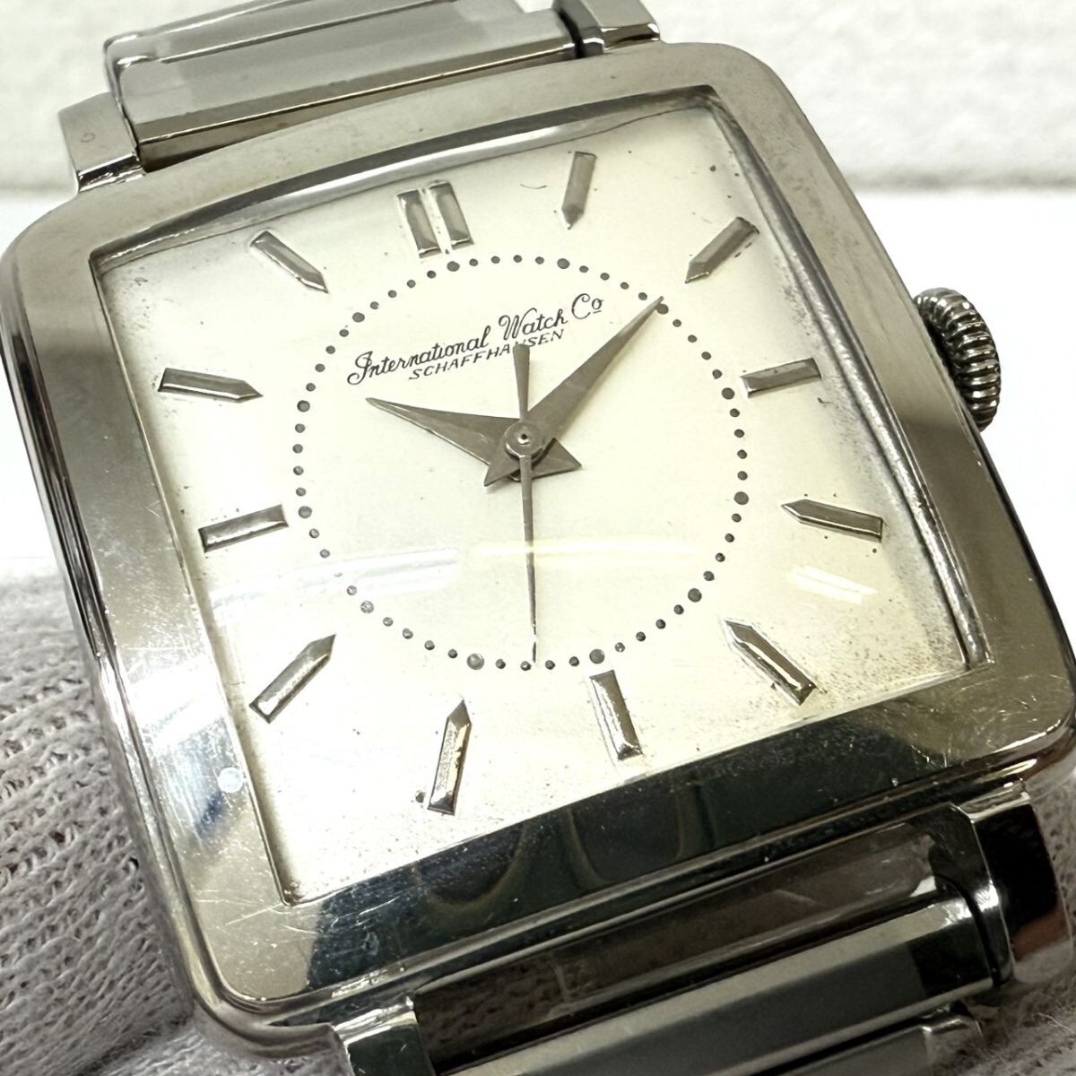 I938-Z16-246◎ IWC SCHAFFHAUSEN シャフハウゼン C.853 スクエア 