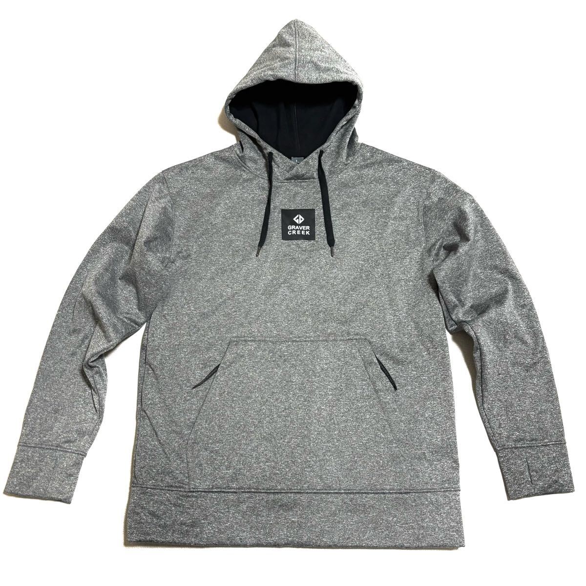  極 GRAVER CREEK クラバークリーク スノボ用 シェルパーカー 裏フリース 超撥水 ストレッチ スノーボード 防寒 グレー メンズ Lサイズ(Lサイズ)｜売買されたオークション情報、yahooの商品情報を トップス、ジャケット