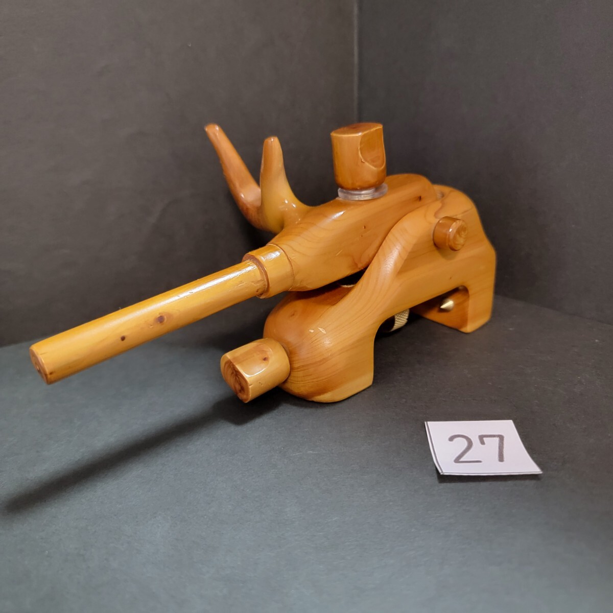 中古！!☆【岐山 作】 天然大砲型万力 ☆
