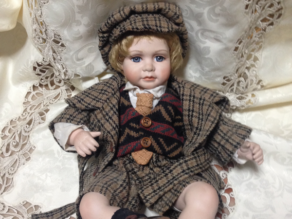 ビスクドール フランス人形 青い目 男の子 有名作家様 作品 気品