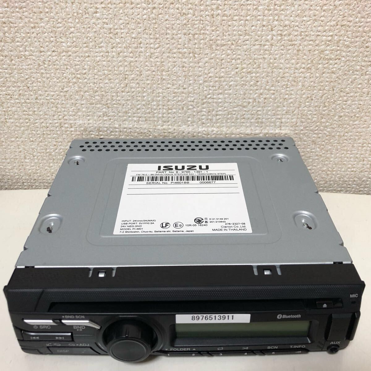 Bluetooth 24V 新車外し オーディオ USB AUX いすゞ 純正 日野 ISUZU