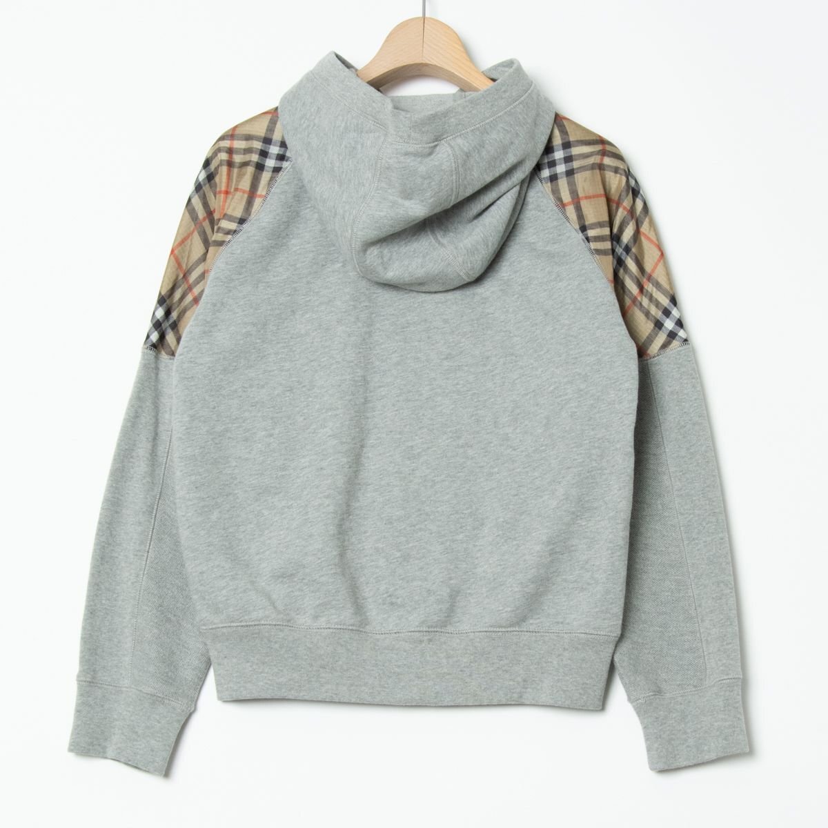 1円スタート】BURBERRY バーバリー スウェットフルジップパーカー 