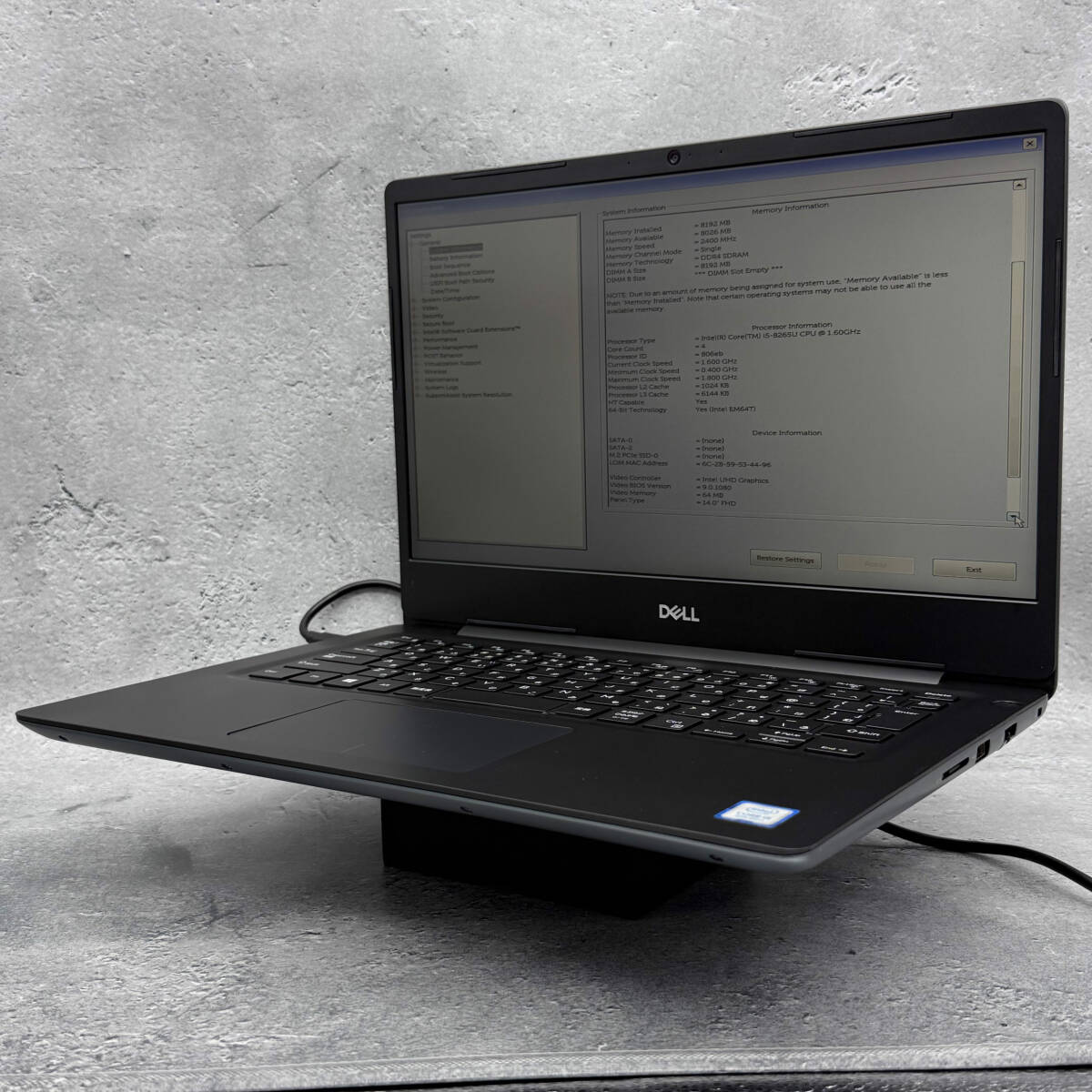 Su-250693. DELL / Vostro 5481 / Core i5-8265U / 第8世代CPU / 8GB