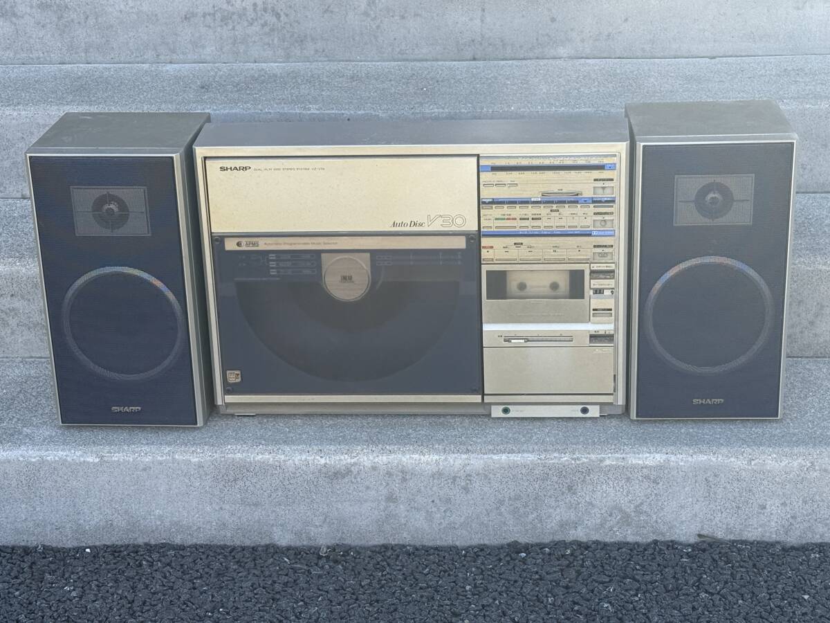 SHARP シャープ VZ-V30 Auto Disc V30 DUAL PLAY DISK STEREO SYSTEM