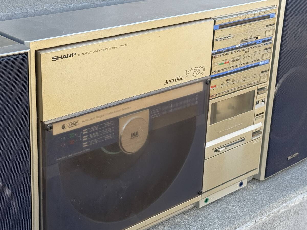 SHARP シャープ VZ-V30 Auto Disc V30 DUAL PLAY DISK STEREO SYSTEM