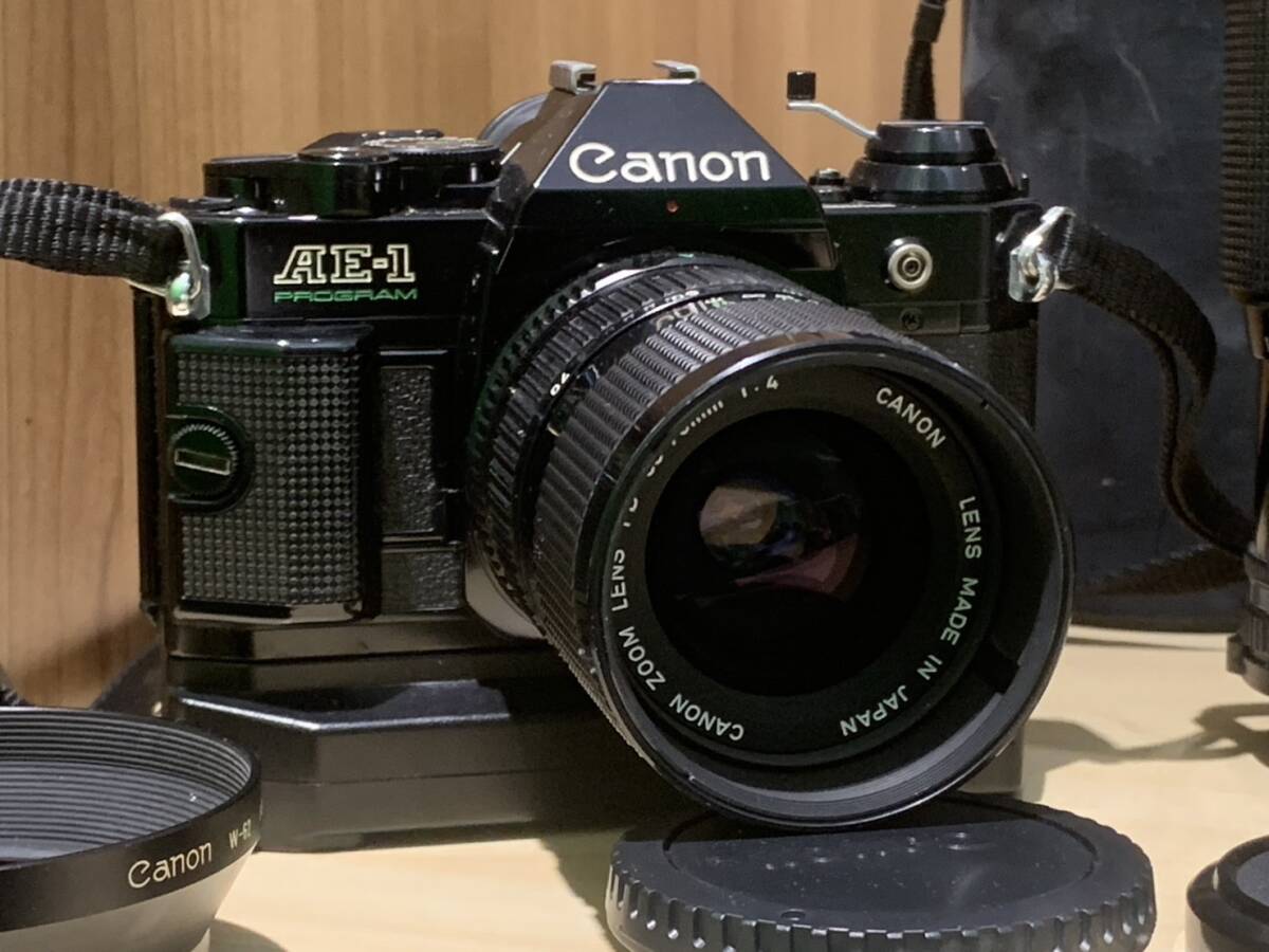 Canon AE-1 program レンズ2本セット 作例あり 51-2】CANON キャノン AE-1 PROGRAM/ZOOM LENS FD 35-70mm F4/FD 70-210