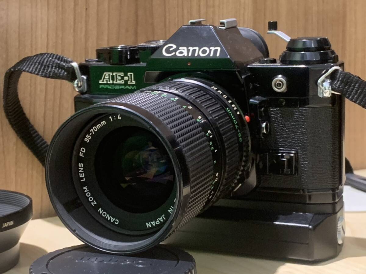 51-2】CANON キャノン AE-1 PROGRAM/ZOOM LENS FD 35-70mm F4/FD 70-210