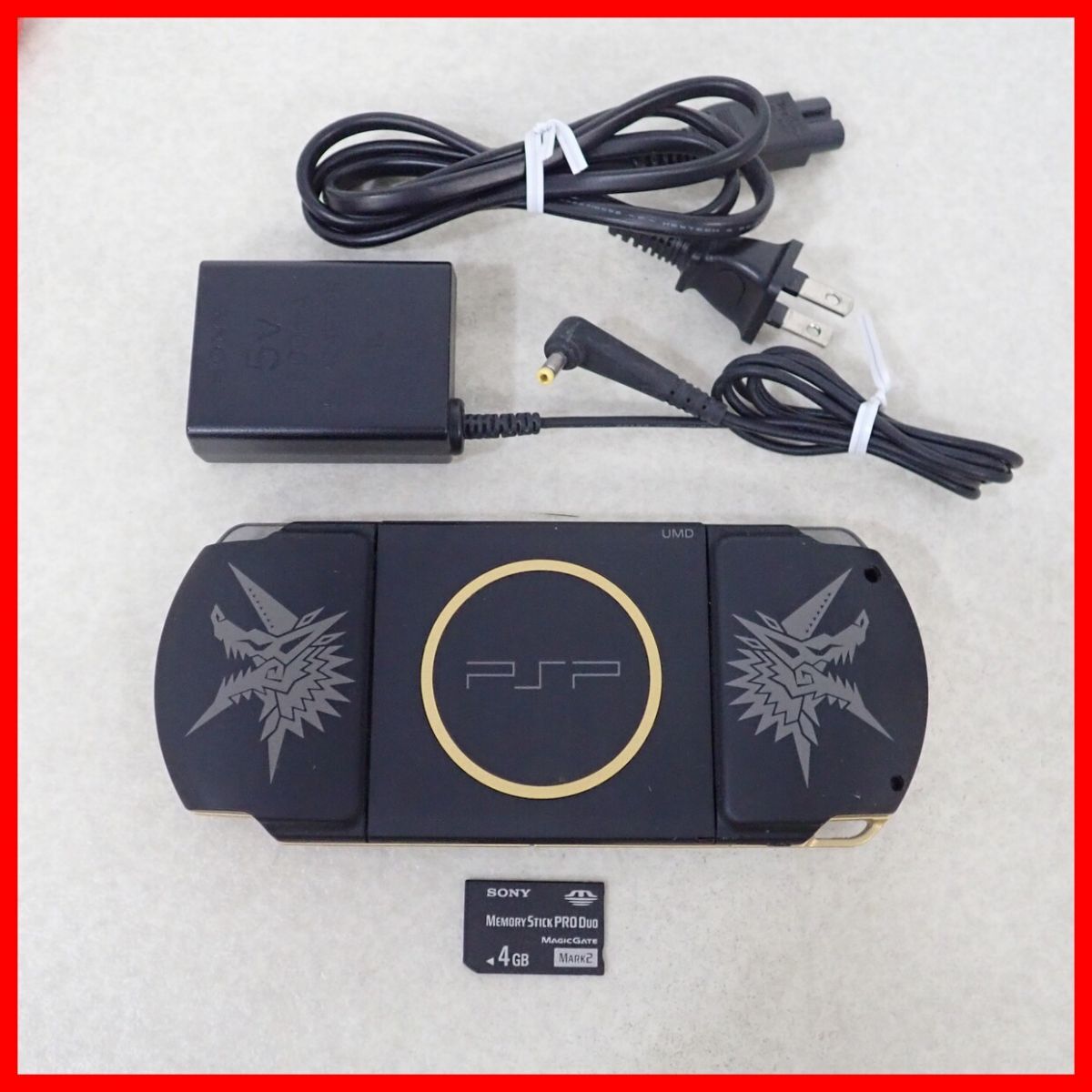 動作品 psp3000 本体 ハンターズモデル モンハン ジャンク]PSP-3000MHB 