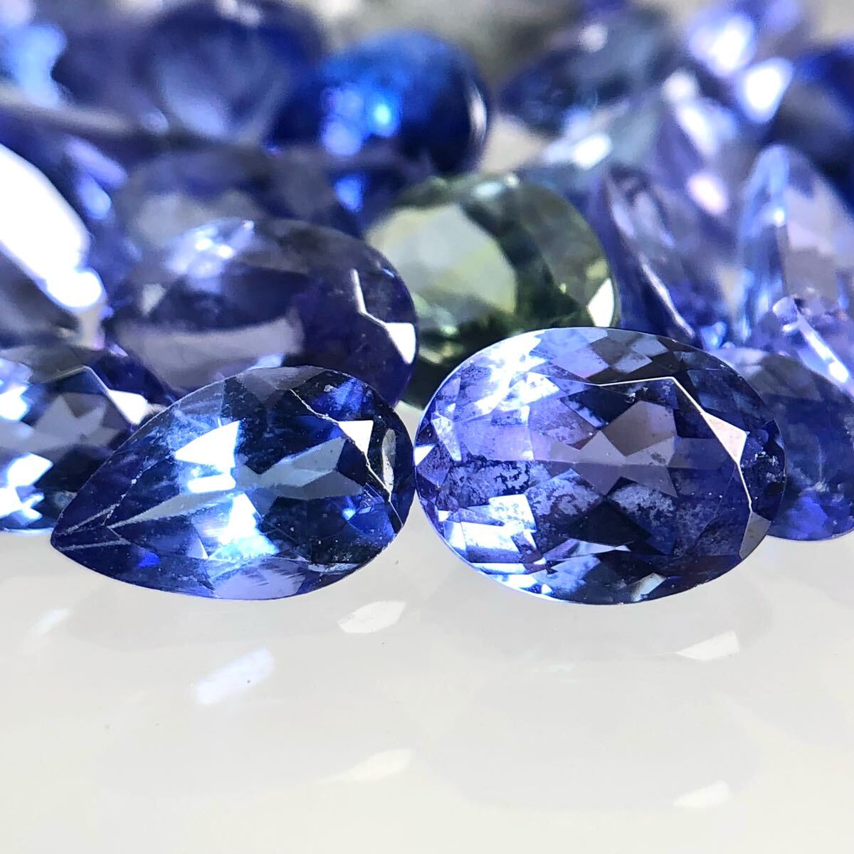 【すー出品】 1円〜!!（天然タンザナイトおまとめ33ct）f 約6.6g ルース 裸石 宝石