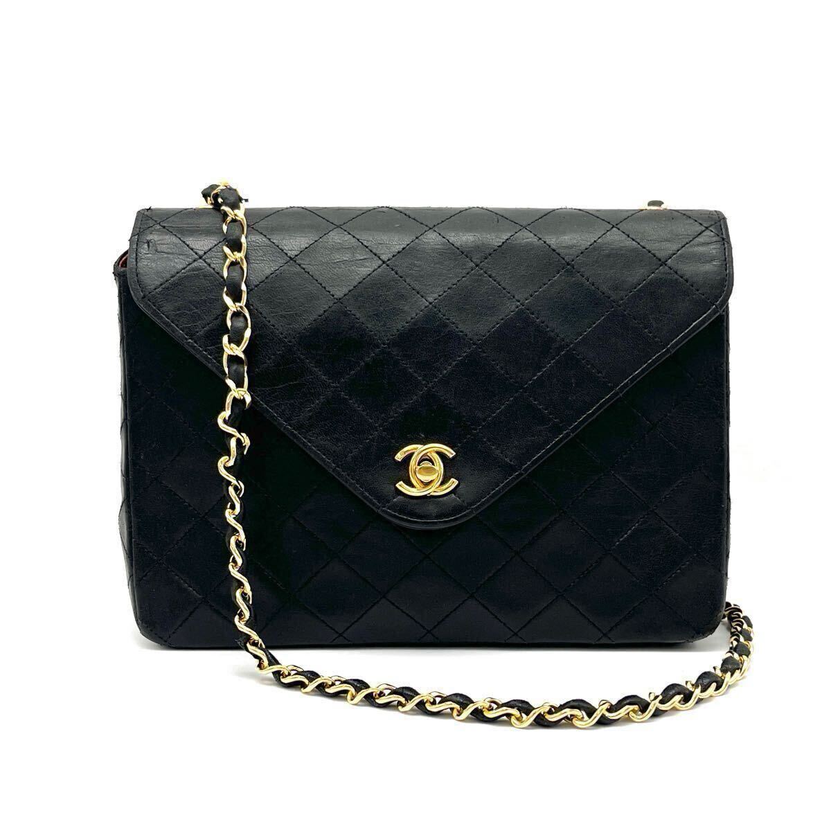 1円 良品 CHANEL シャネル マトラッセ ターンロック ココマーク 