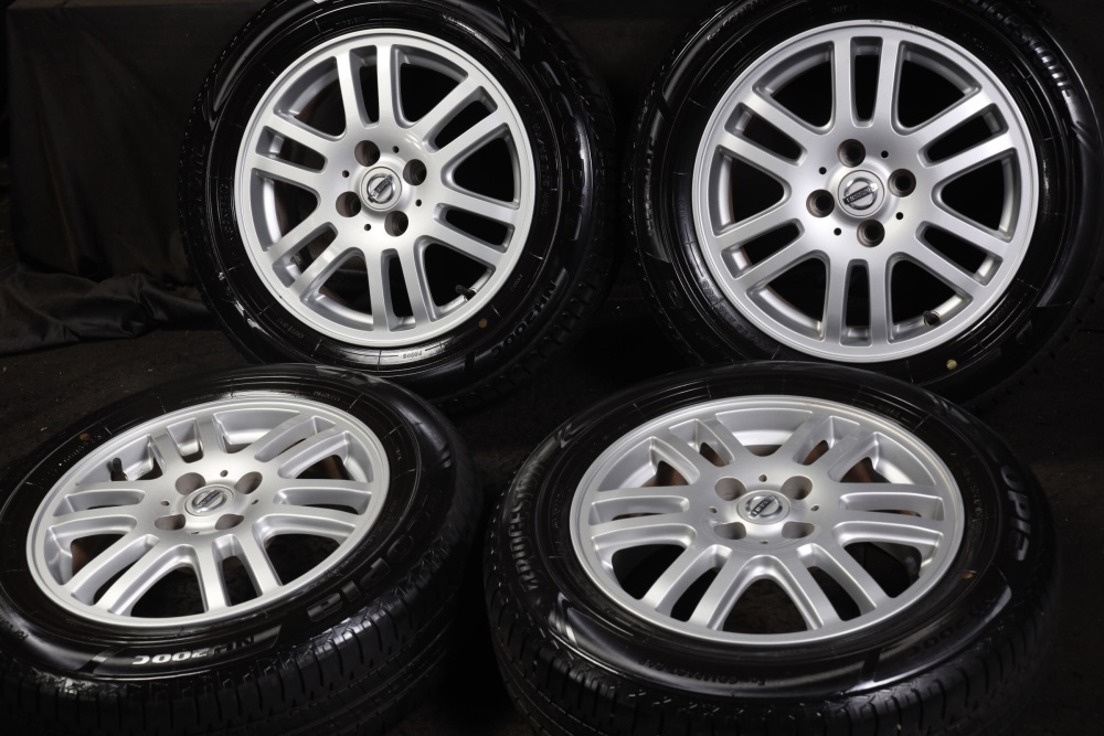 格安，豊富な バリ山 185/65R15 日産純正アルミ ブリヂストン ECOPIA 2022年製 ラジアル 4本セット ウイングロードティーダラティオノートシルフィ等(ラジアルタイヤ)｜売買されたオークション情報、yahooの商 4穴