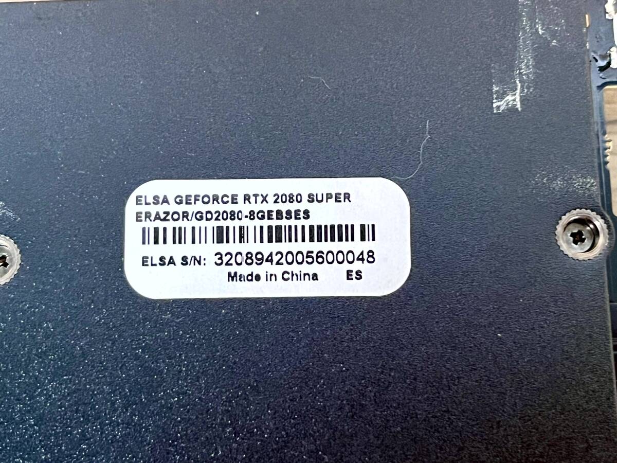 cpha 04 ELSA ERAZOR GeForce RTX 2080 SUPER GD2080-8GERSES【中古