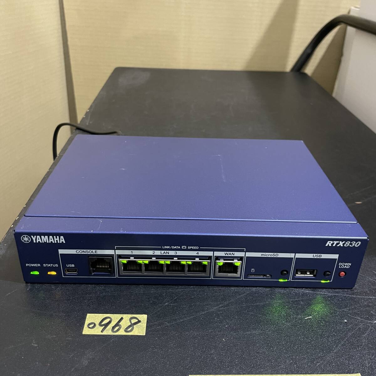 ヤ)〇968【通電OK】YAMAHA RTX830 小規模拠点向け ギガアクセス VPN ヤ)〇968【通電OK】YAMAHA RTX830 小規模拠点向け ギガアクセス VPN