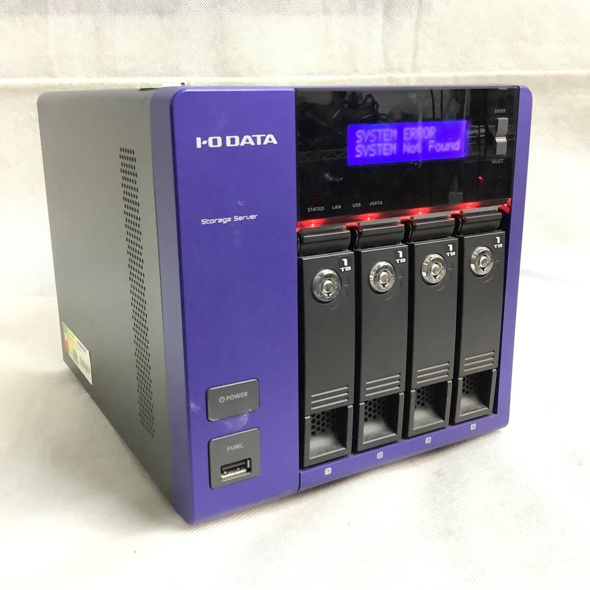 K70207181 I-O DATA Storage Server 1点(D2701/4GB) 【通電OK、HDDなし、AC欠品】