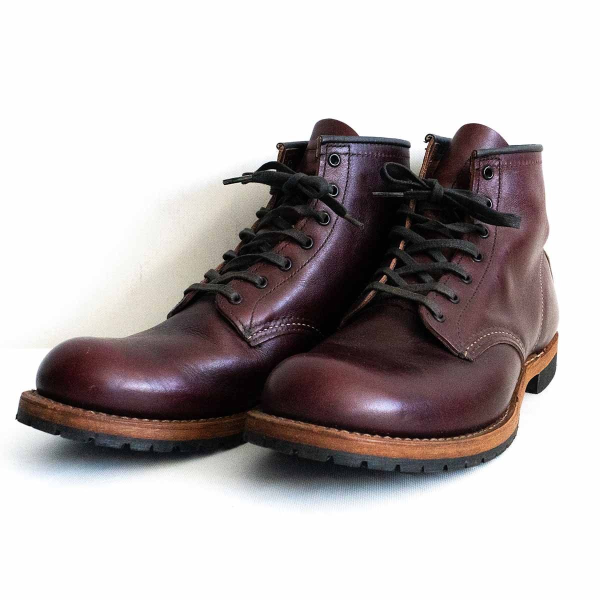 美品】REDWING【9011/BECKMAN ROUND BOOTS】US10D ブラックチェリー 