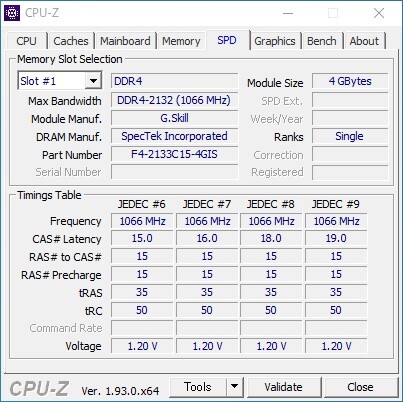 デスクトップパソコン用 メモリ G.Skill DDR4-2133 PC4-17000 4GBx2枚 合計8GB_4