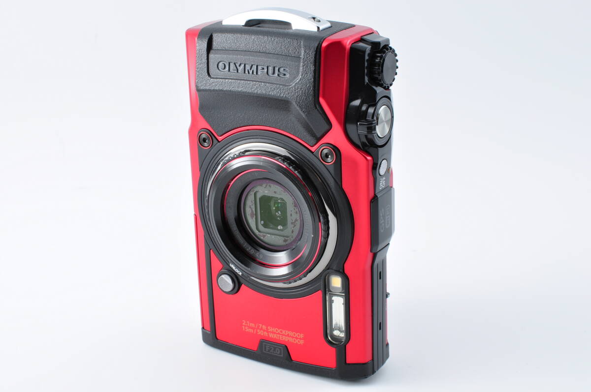 Tough TG-6 Olympus Red Digital Camera Camera, Zoom Compact 