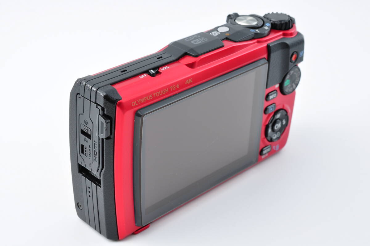 Tough TG-6 Olympus Red Digital Camera Camera, Zoom Compact 