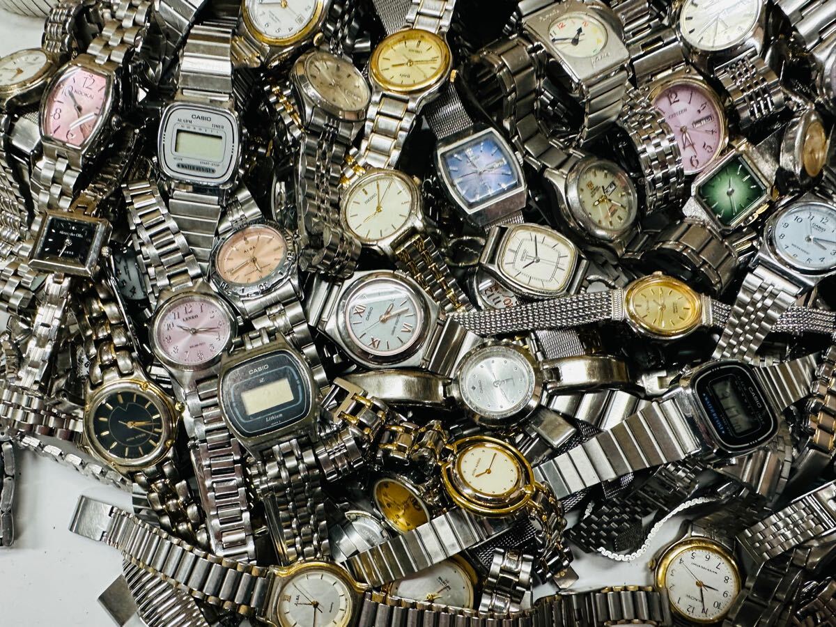 レディース 腕時計まとめて 大量 150本 セット SEIKO CYMA CITIZEN REGUNO WICCA RICOH agnes.b ELGIN 等 メタルバンド まとめH20_10