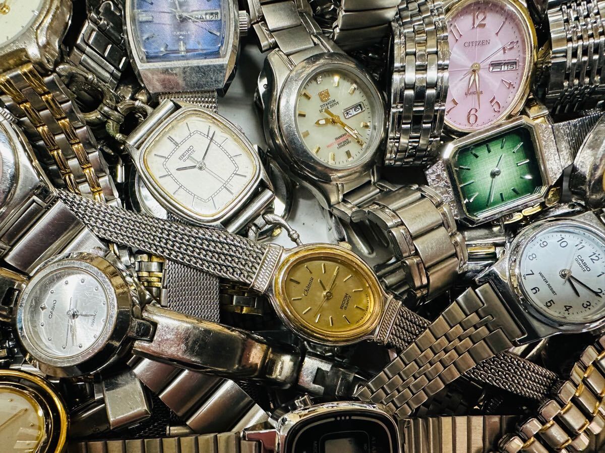 レディース 腕時計まとめて 大量 150本 セット SEIKO CYMA CITIZEN REGUNO WICCA RICOH agnes.b ELGIN 等 メタルバンド まとめH20_3