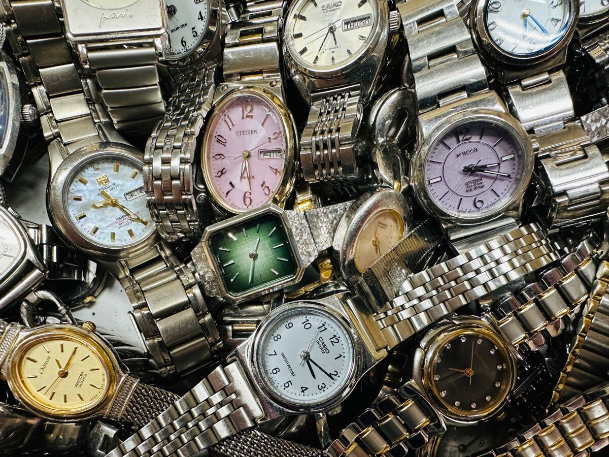 レディース 腕時計まとめて 大量 150本 セット SEIKO CYMA CITIZEN REGUNO WICCA RICOH agnes.b ELGIN 等 メタルバンド まとめH20_4