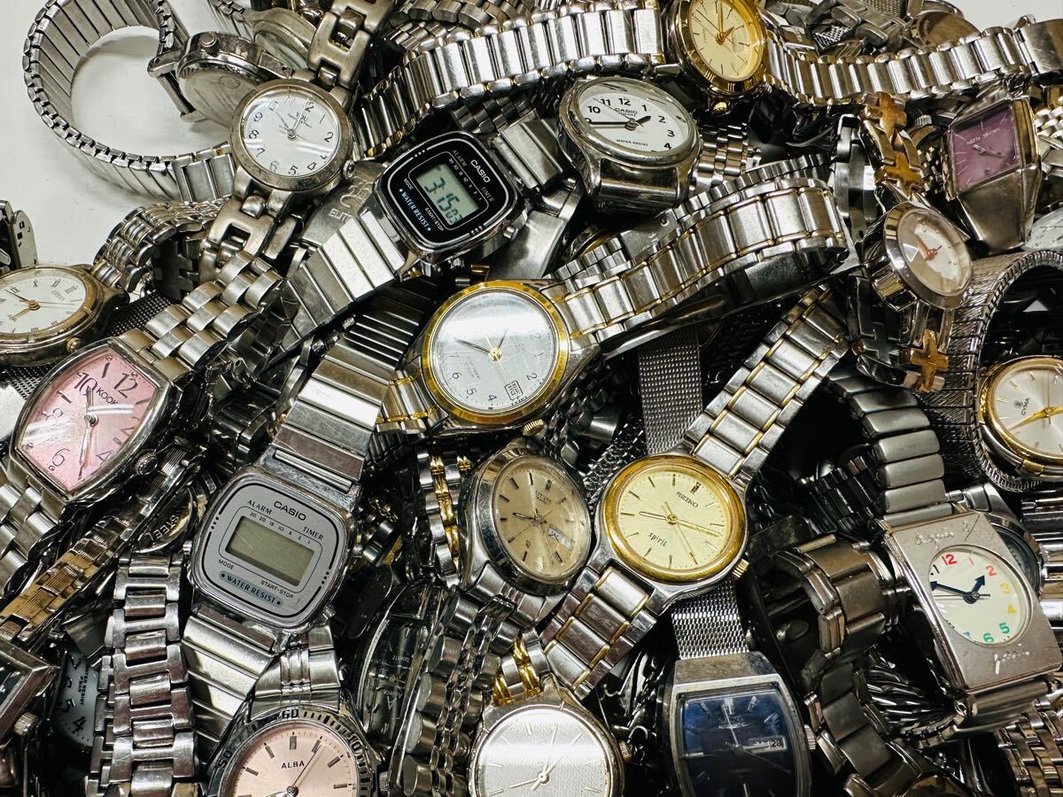 レディース 腕時計まとめて 大量 150本 セット SEIKO CYMA CITIZEN REGUNO WICCA RICOH agnes.b ELGIN 等 メタルバンド まとめH20_8