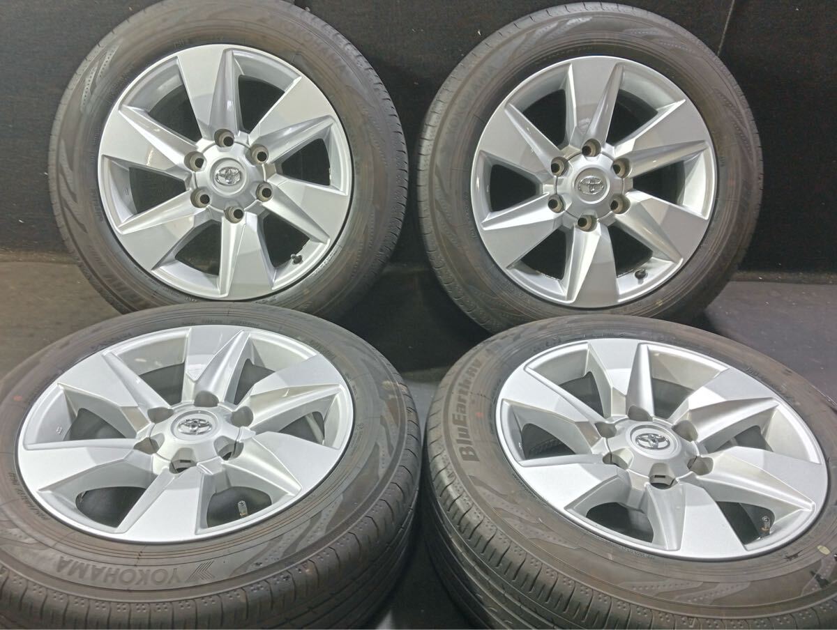 200系 ハイエース プラド 150系 後期 純正 ホイール 215/60R17 