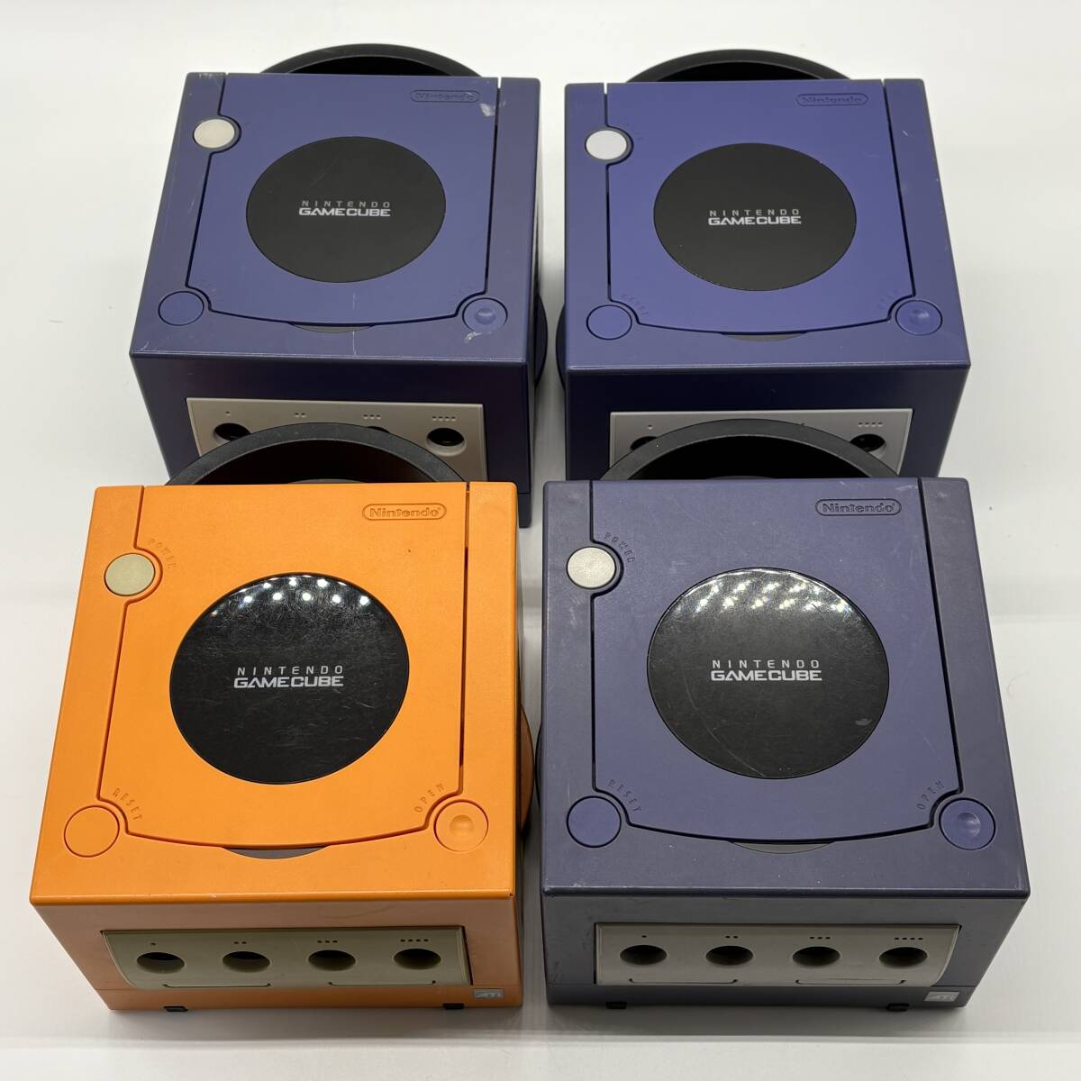動作OK】Nintendo ゲームキューブ 4台まとめ オレンジ バイオレット