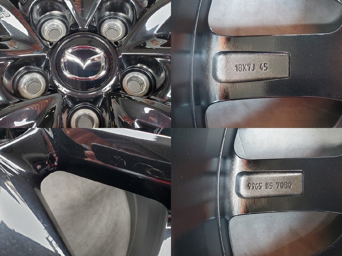 マツダ純正 18インチ 7.0J +45 5-114.3 ホイール流用 → CX-30 MX-30 