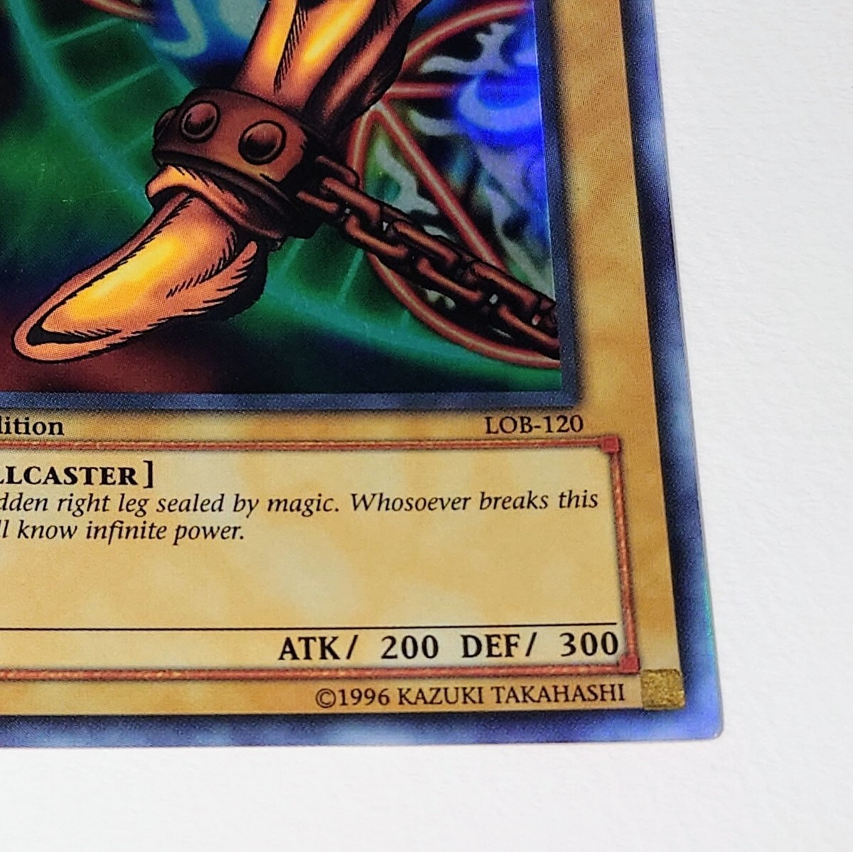 遊戯王 アジア版 LOB-120 封印されし者の右足/Right Leg of the