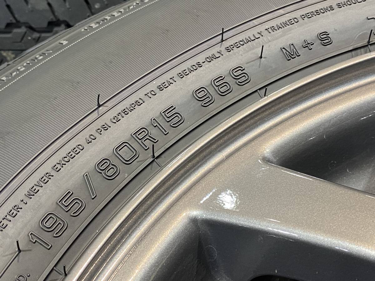【新車外し】 スズキ（JB74W）ジムニーシエラ 純正アルーミホイール タイヤ4本セット　195-80-15 24年製　_4