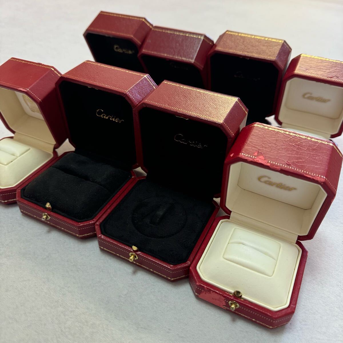 1円~☆ 豪華!!41点まとめ売り Cartier カルティエ リングケース 指輪
