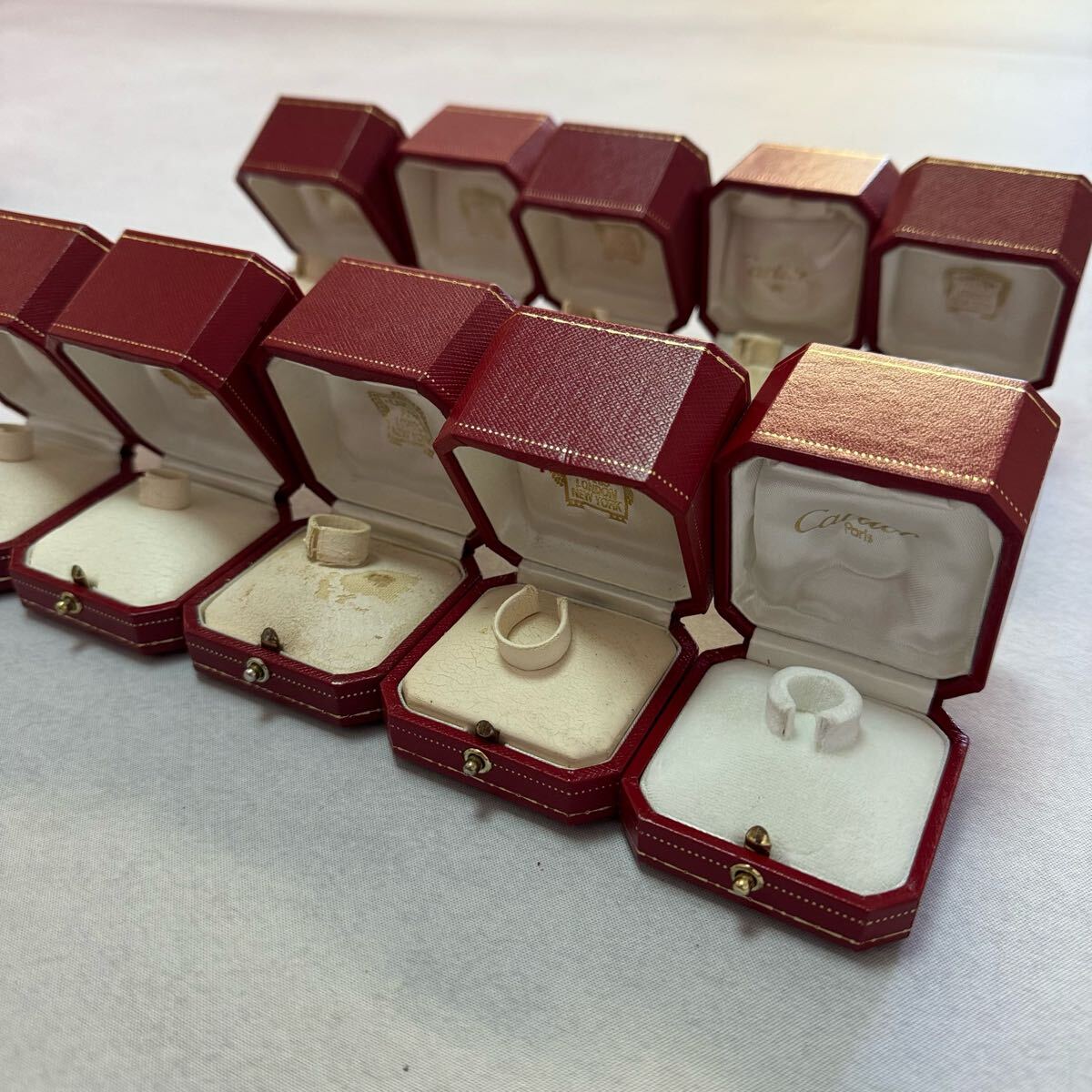 1円~☆ 豪華!!41点まとめ売り Cartier カルティエ リングケース 指輪