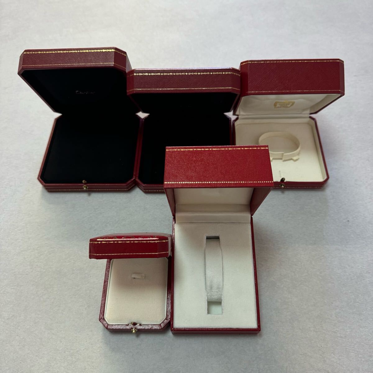 1円~☆ 豪華!!41点まとめ売り Cartier カルティエ リングケース 指輪