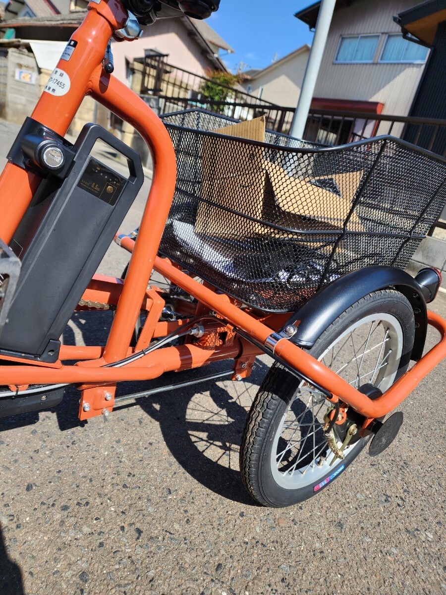 ほぼ新品 手渡限定 Ashiraku TROIS 電動アシスト三輪自転車 BEPN20 前