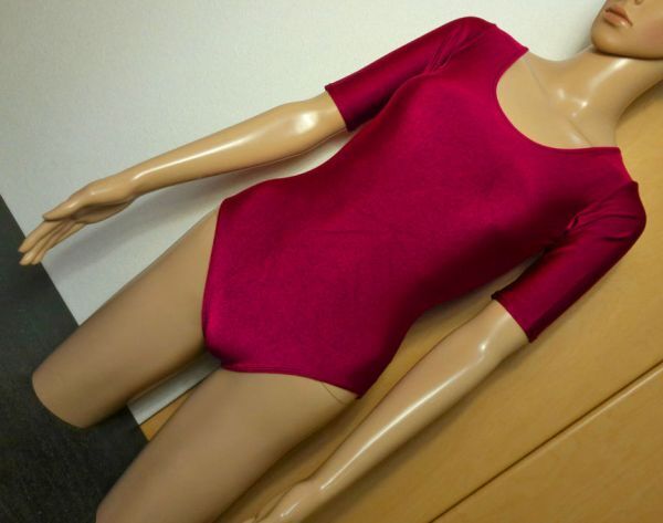 中古品☆chacottチャコット♪ナターシャ光沢ツルツルレオタード大きいLサイズ　水着＆レオタード３着まで同梱可　商品１０点落札送料無料_1