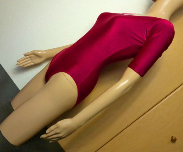 中古品☆chacottチャコット♪ナターシャ光沢ツルツルレオタード大きいLサイズ　水着＆レオタード３着まで同梱可　商品１０点落札送料無料_6