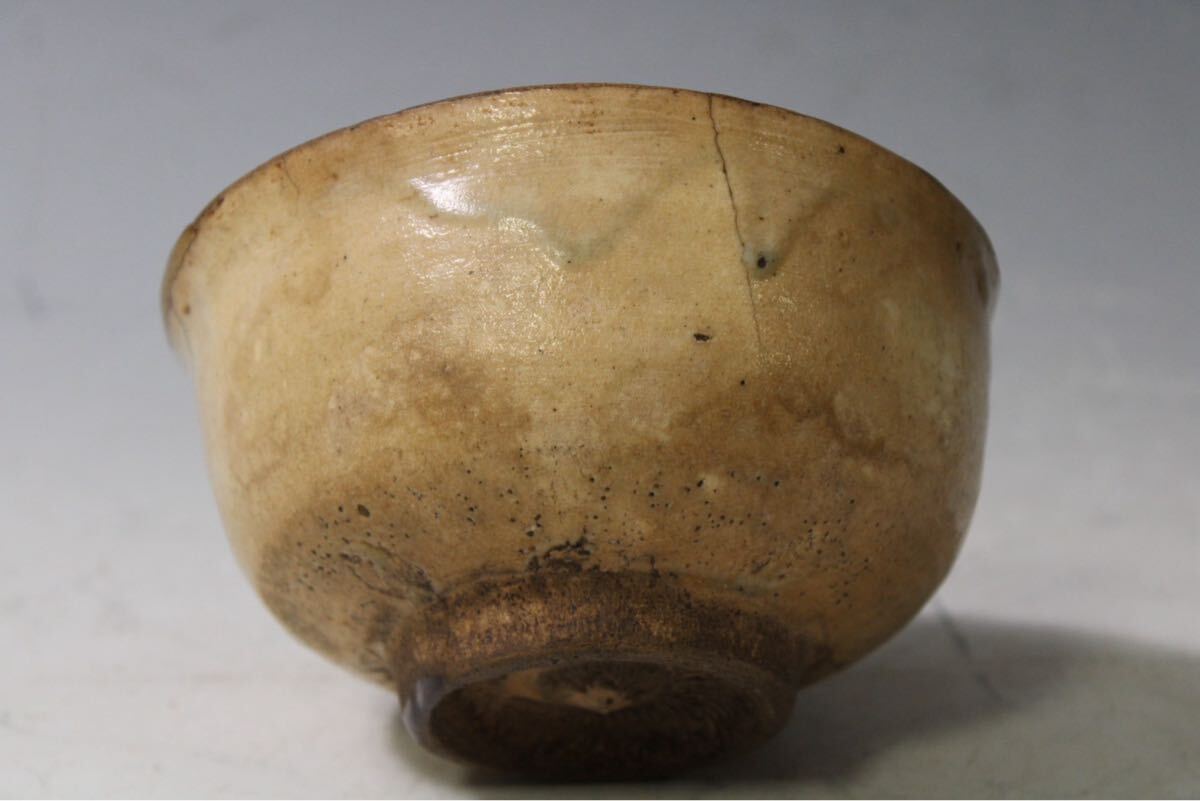 【英】B184 時代 熊川茶碗 銘「鳴子」 六閑斎宗安箱 日本美術 中国 朝鮮 茶道具 抹茶碗 骨董品 美術品 古美術 時代品_3