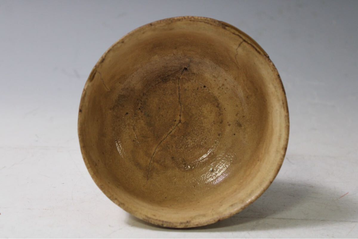 【英】B184 時代 熊川茶碗 銘「鳴子」 六閑斎宗安箱 日本美術 中国 朝鮮 茶道具 抹茶碗 骨董品 美術品 古美術 時代品_6