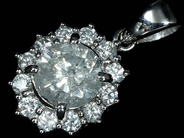 MR14867SS【1円～】新品【RK宝石】《DIAMOND》天然ダイヤモンド 特大1.148ct 極上脇石ダイヤ 0.6ct Pt900 高級ペンダントヘッド ダイヤ_1